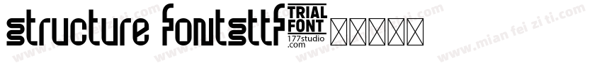 structure fontsttf字体转换